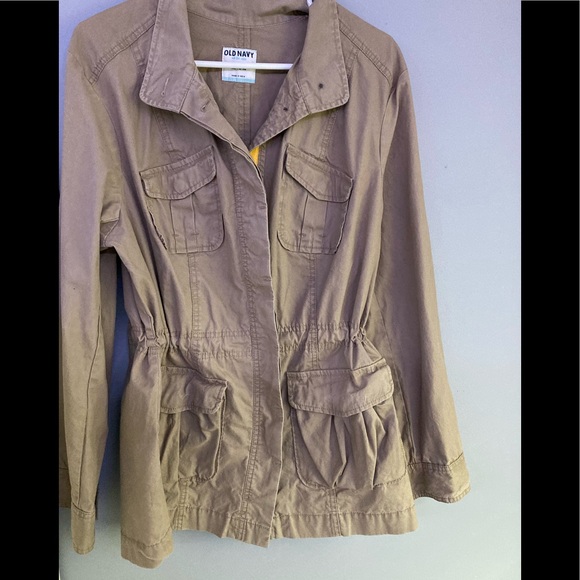 Old Navy Spring Cotton Utility Jacket. - Picture 3 of 7